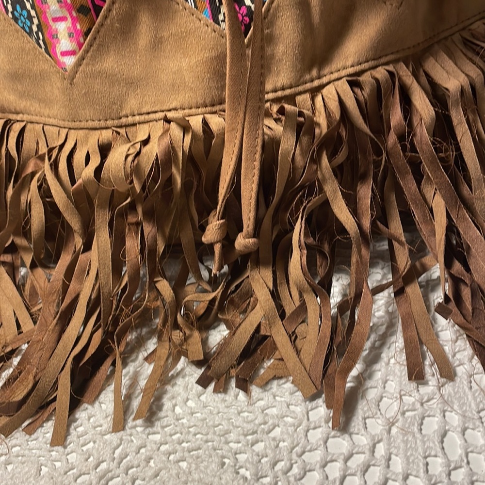 Justice Multicolor Fringe Backpack - Picture 3 of 15